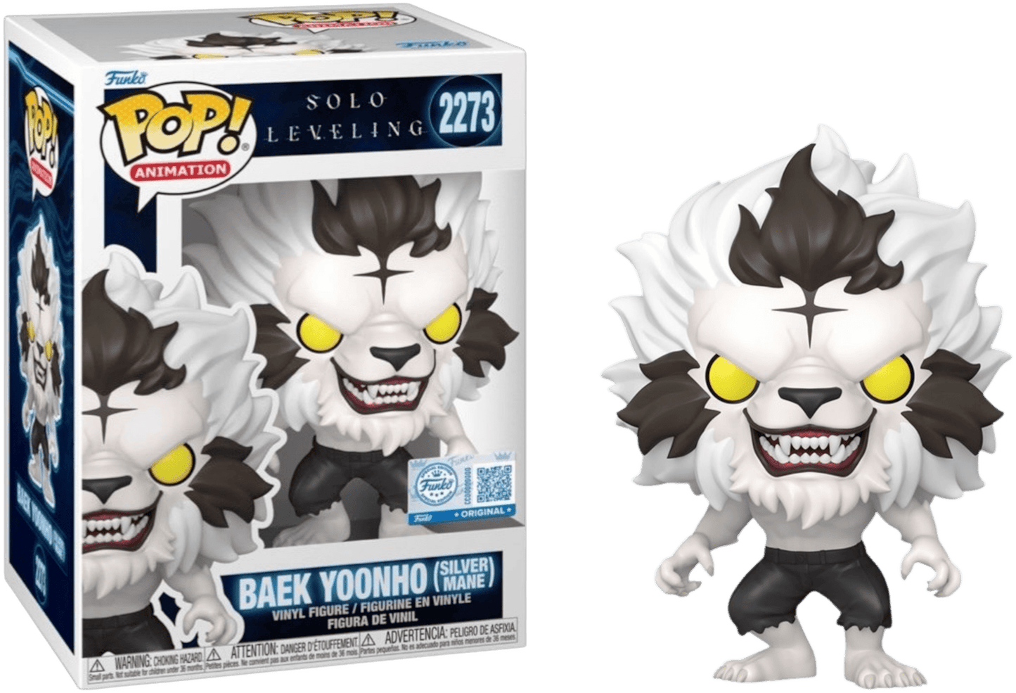 Funko POP! Animation 2273 (Solo Leveling) - Baek Yoonho (Silver Mane) (Special Edition) 889698920025 at King Card Canada