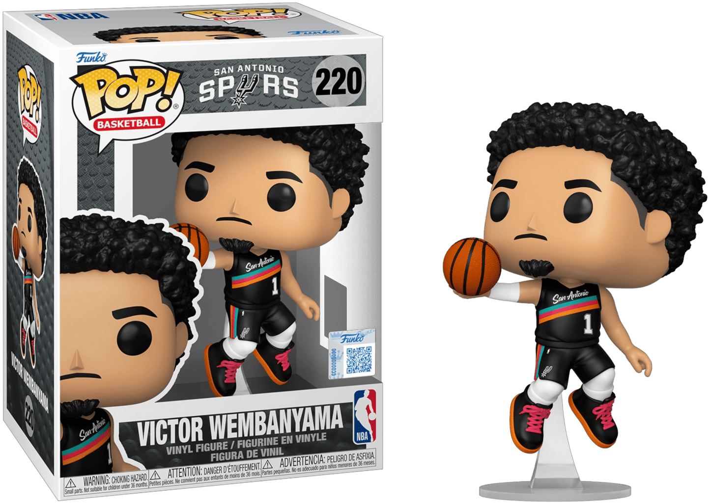 Funko POP! Basketball 220 (San Antonio Spurs) - Victor Wembanyama 8896989181834 at King Card Canada