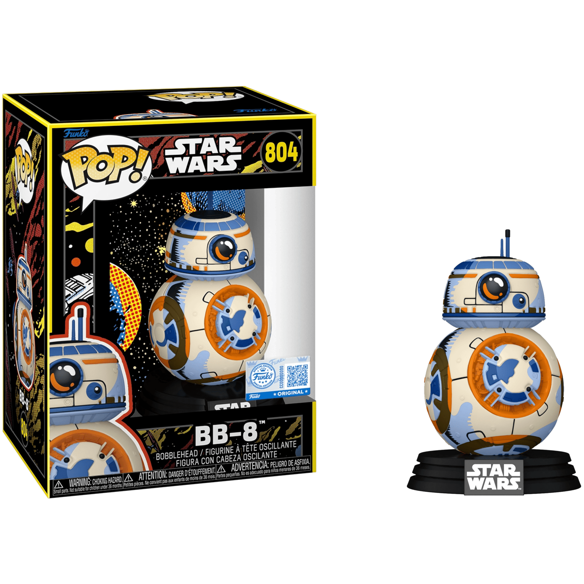 Funko POP! Star Wars 804 (Retro) - BB - 8 (Special Edition) 889698885751 at King Card Canada