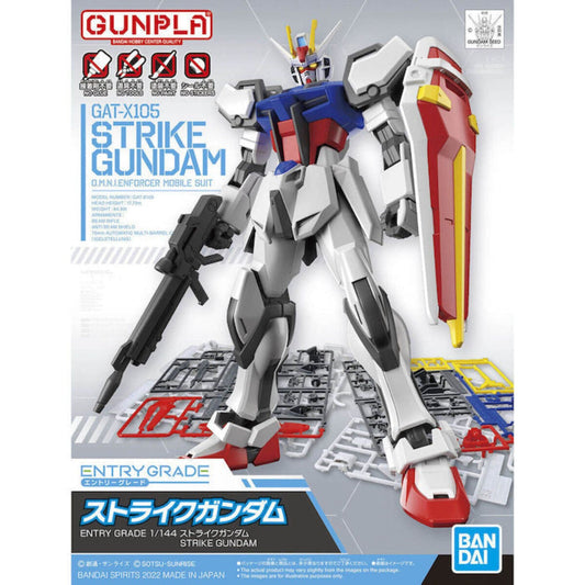 GAT - X105 Strike Gundam - Entry Grade Gunpla Model (EG 1/144 Scale) 4573102634917 at King Card Canada
