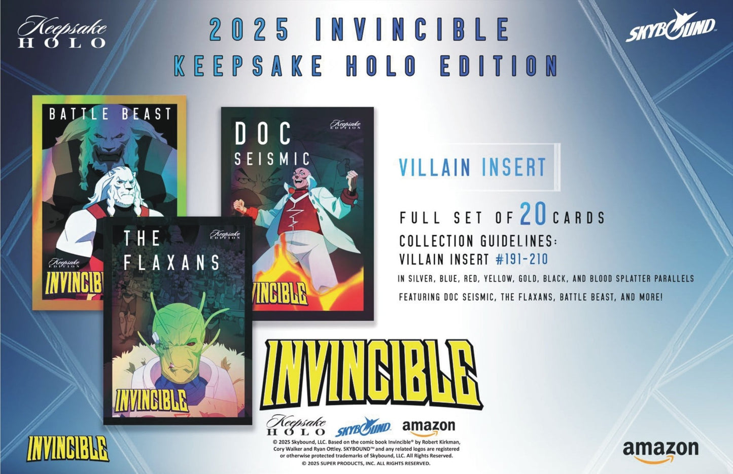 Invincible Season 1 Keepsake Holo Edition Hobby Box 199284863811 at King Card Canada