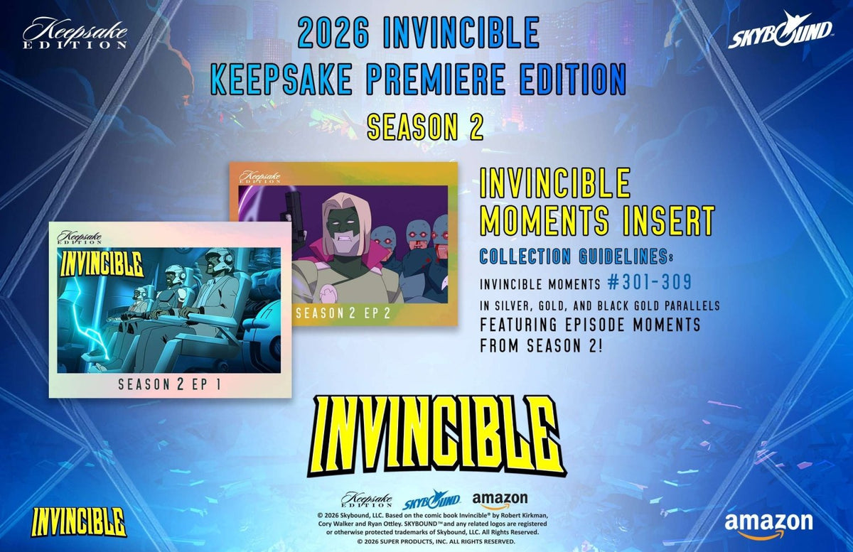 Invincible Season 2 Keepsake Premiere Edition Breaker Box 810216482732 at King Card Canada