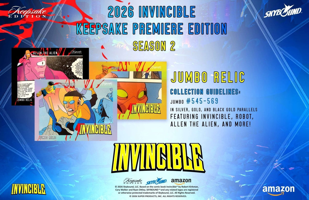 Invincible Season 2 Keepsake Premiere Edition Breaker Box 810216482732 at King Card Canada