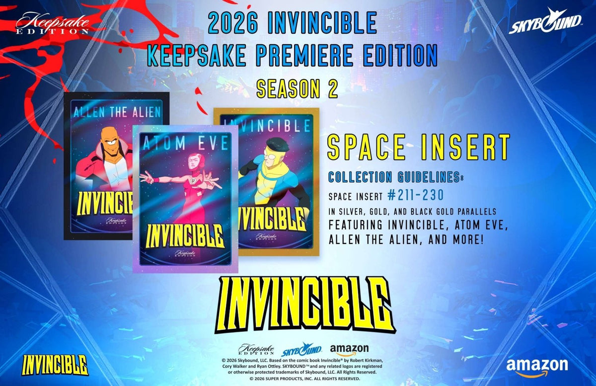 Invincible Season 2 Keepsake Premiere Edition Breaker Box 810216482732 at King Card Canada