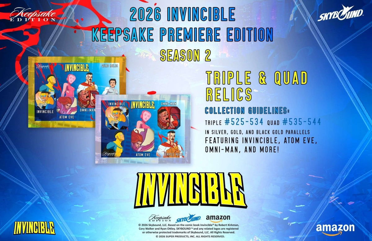 Invincible Season 2 Keepsake Premiere Edition Breaker Box 810216482732 at King Card Canada