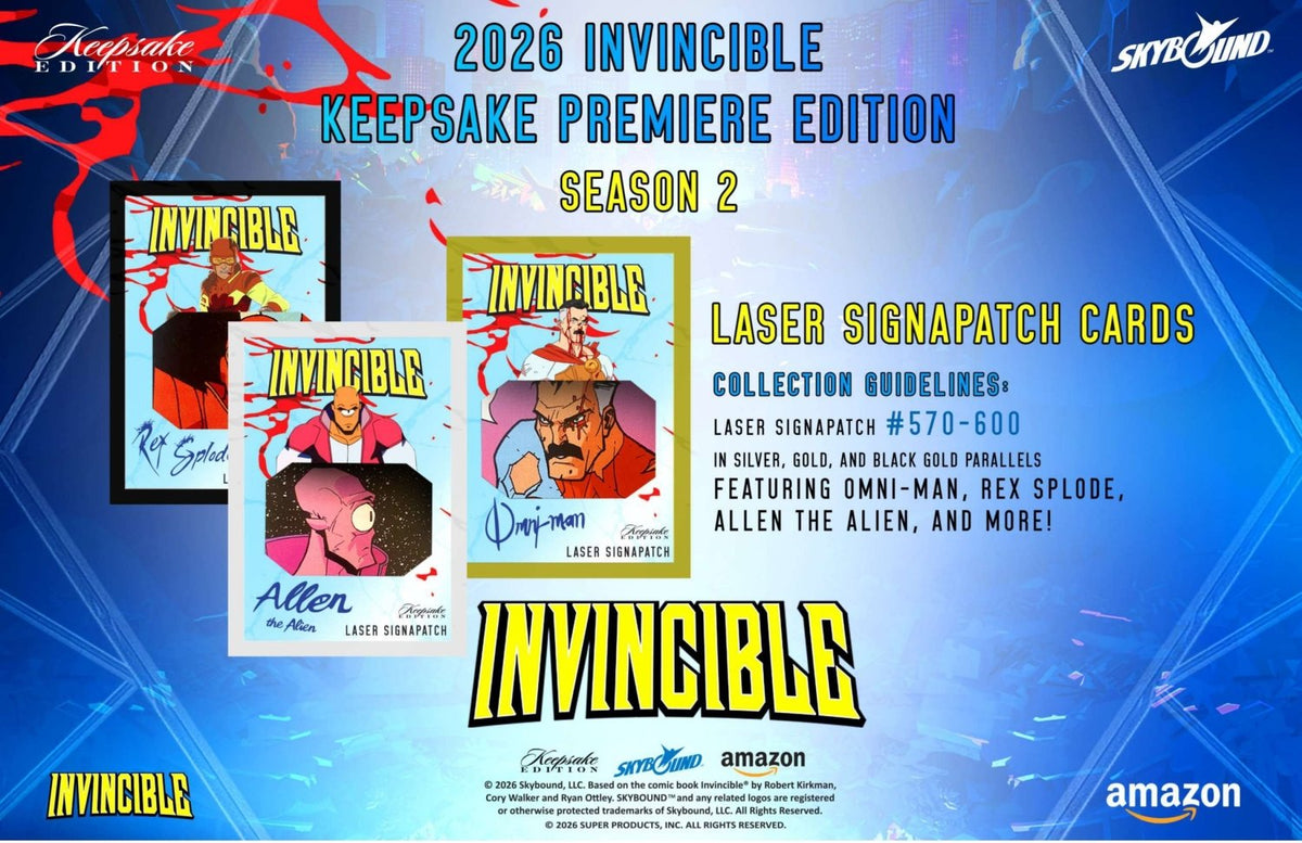 Invincible Season 2 Keepsake Premiere Edition Breaker Box 810216482732 at King Card Canada