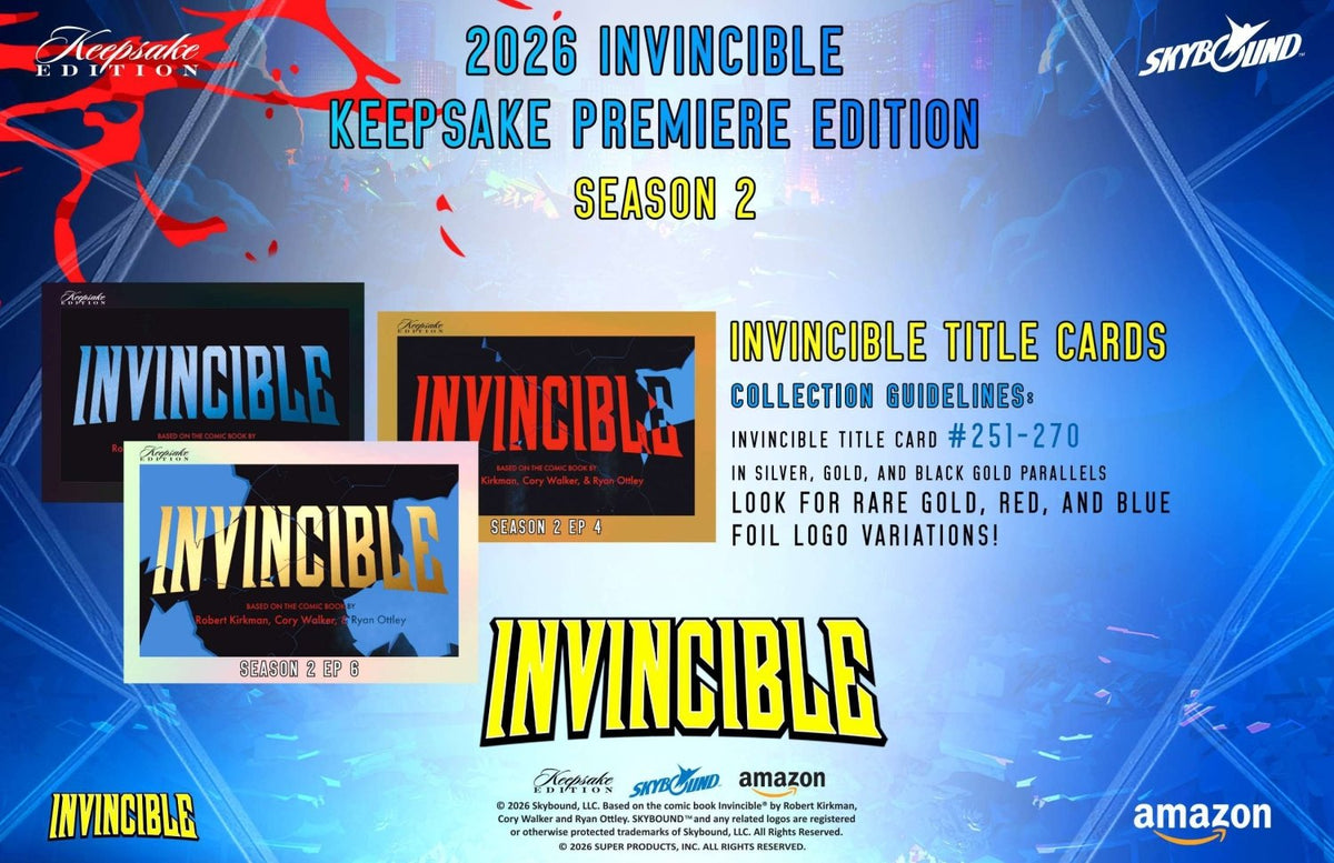 Invincible Season 2 Keepsake Premiere Edition Breaker Box 810216482732 at King Card Canada