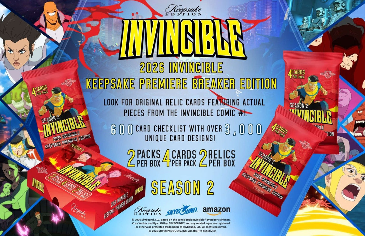 Invincible Season 2 Keepsake Premiere Edition Breaker Box 810216482732 at King Card Canada