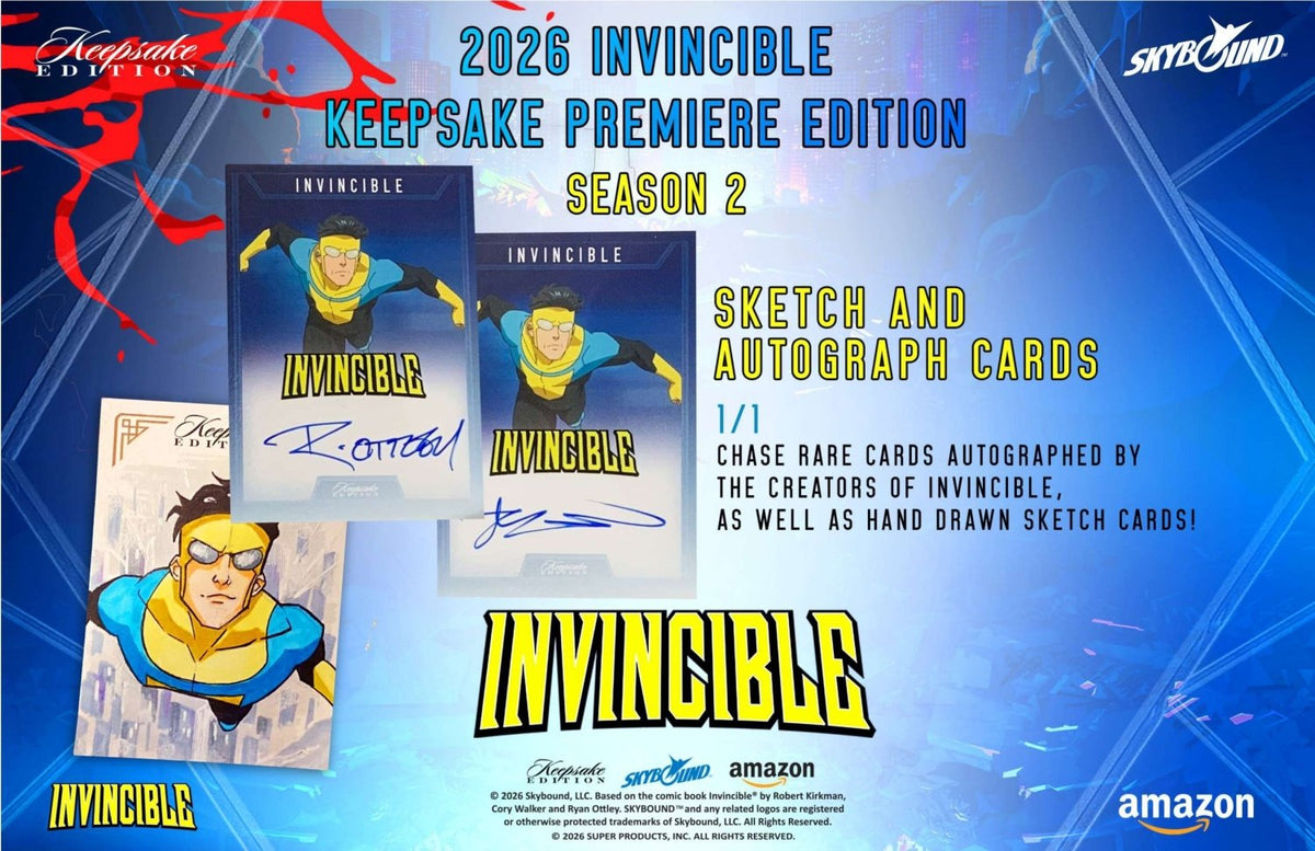 Invincible Season 2 Keepsake Premiere Edition Breaker Box 810216482732 at King Card Canada