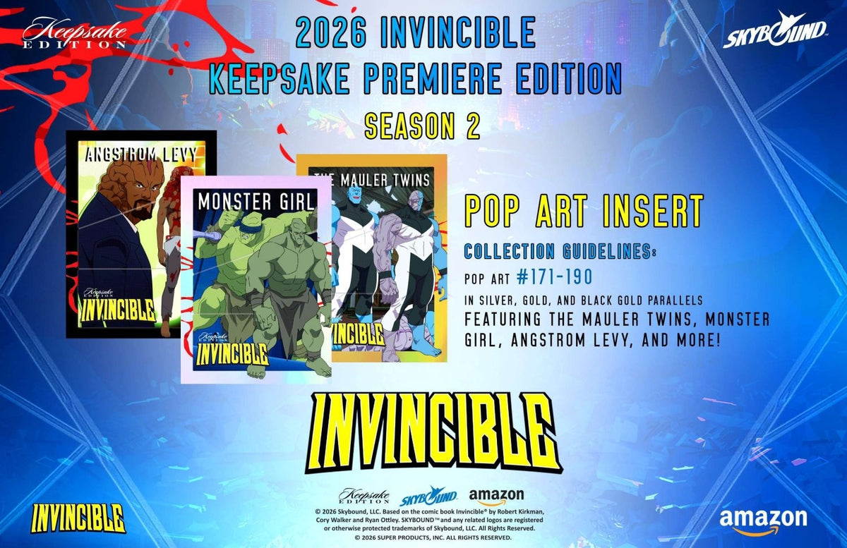 Invincible Season 2 Keepsake Premiere Edition Breaker Box 810216482732 at King Card Canada