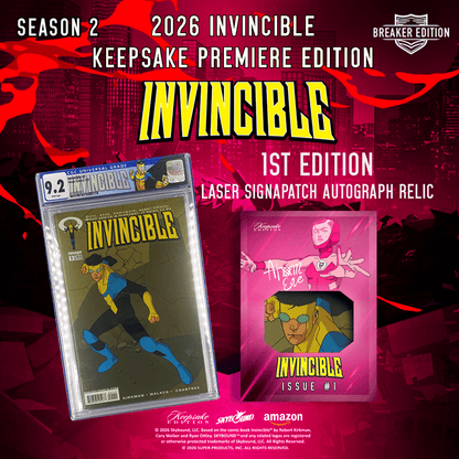 Invincible Season 2 Keepsake Premiere Edition Breaker Box 810216482732 at King Card Canada