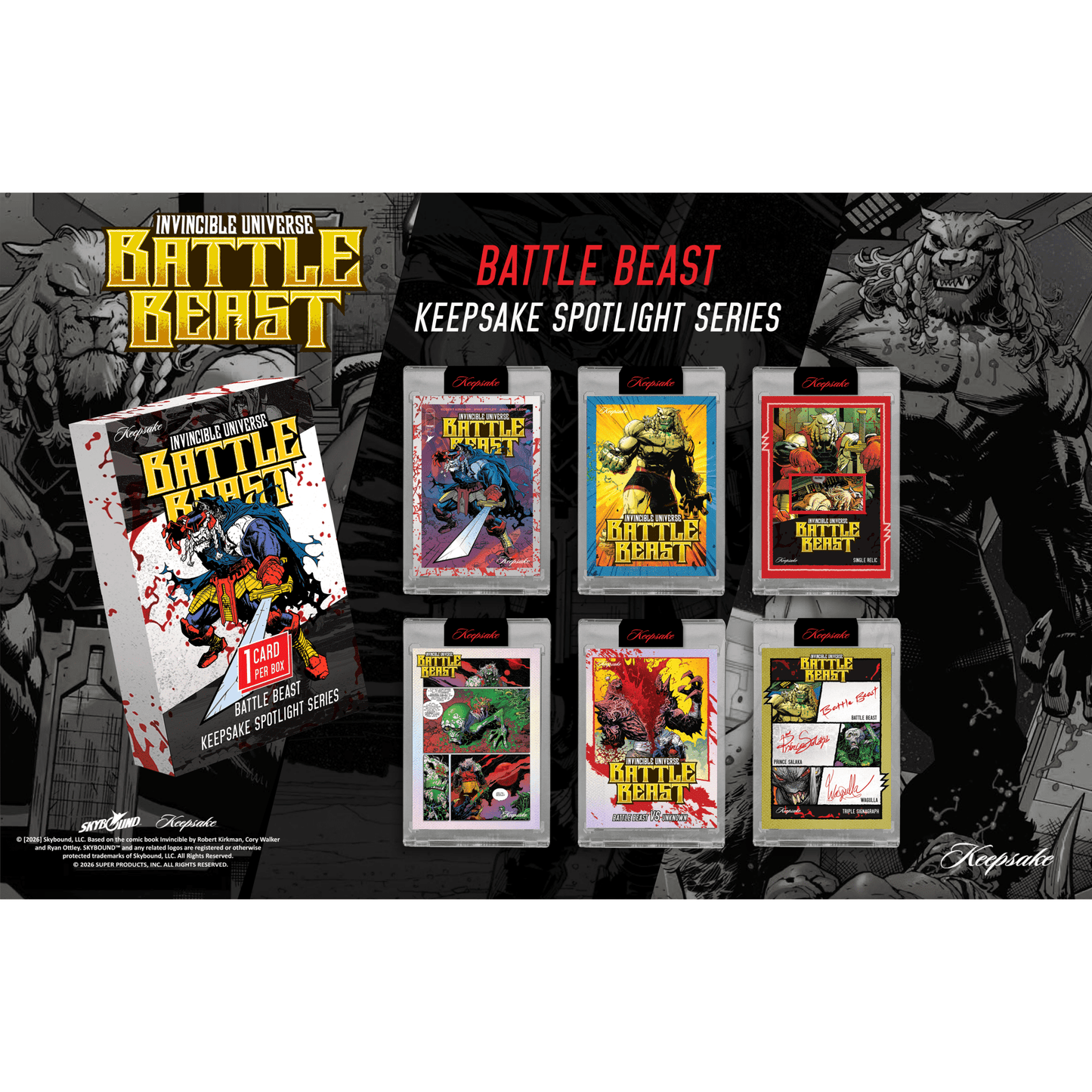 Invincible Universe Battle Beast Keepsake Spotlight Series Hobby Box 810216480127 at King Card Canada