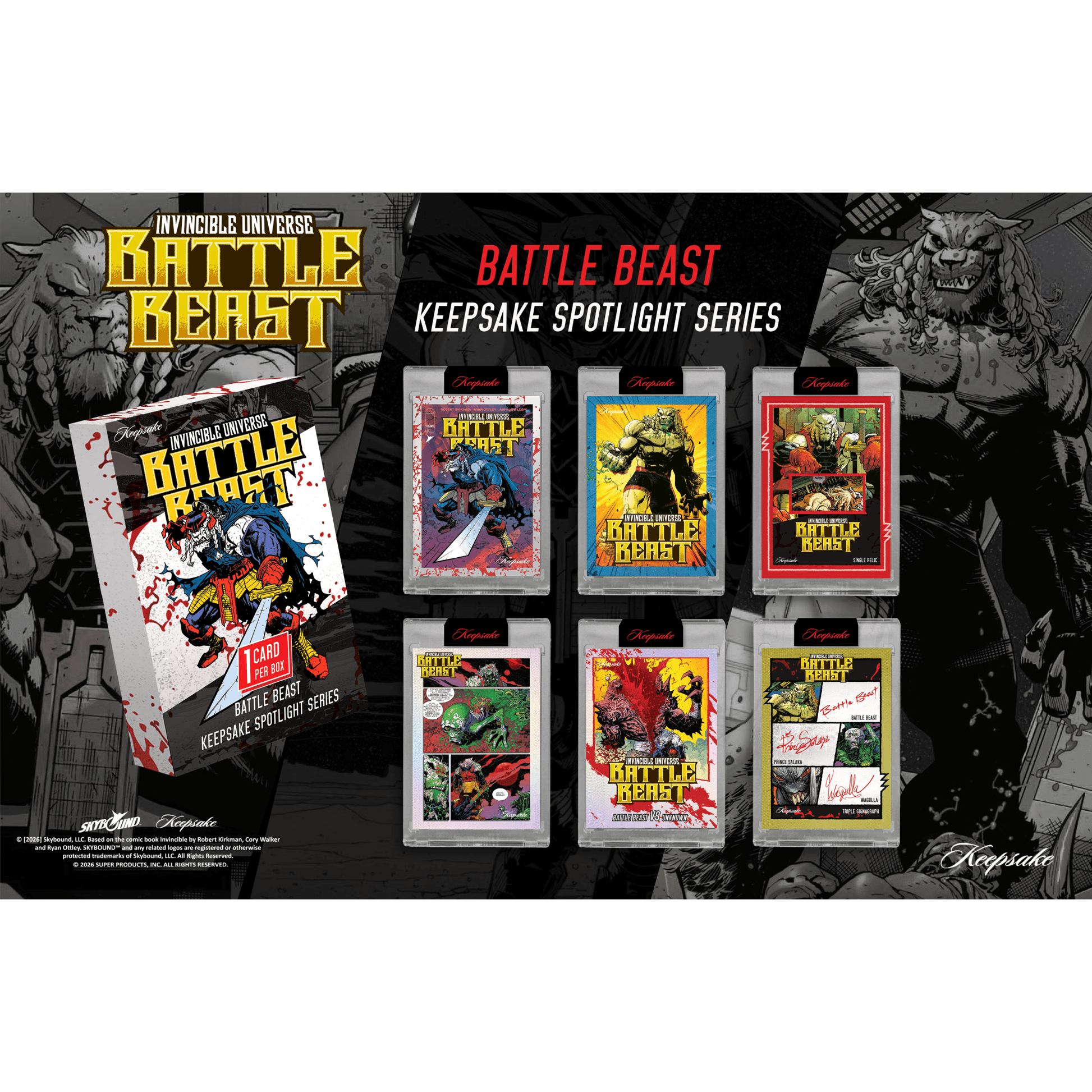 Invincible Universe Battle Beast Keepsake Spotlight Series Hobby Box 810216480127 at King Card Canada