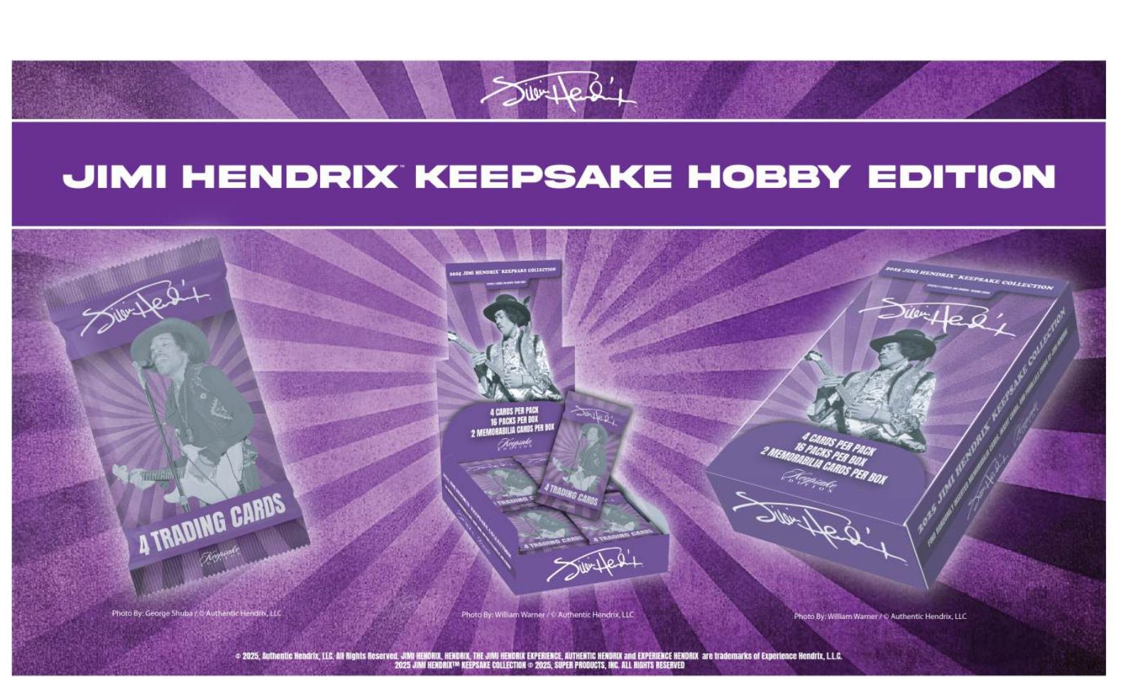 Jimi Hendrix 2025 Keepsake Premiere Collection Hobby Box 199284064478 at King Card Canada