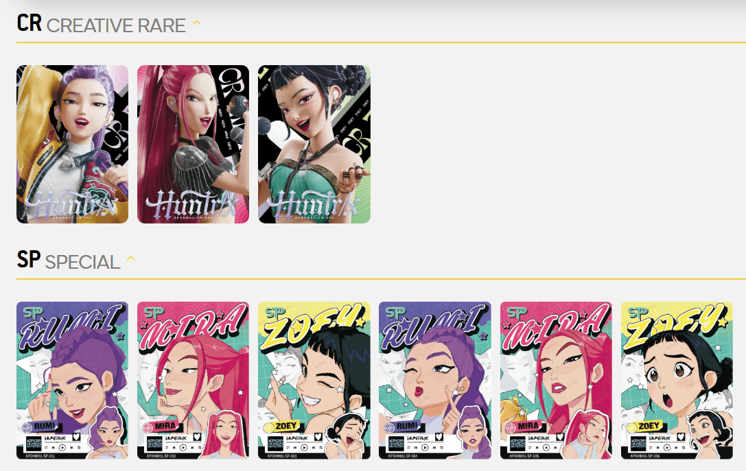 Kayou K-Pop Demon Hunters Collectible Trading Cards - Special Mini Edition 001-NA 6937187415577 at King Card Canada