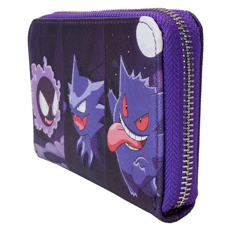 Loungefly Pokemon Gengar Evolution Zip Around Wallet 671803507883 - King Card Canada