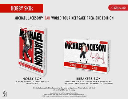 Michael Jackson Bad World Tour Keepsake Premiere Collection Breaker Box 199284466609 at King Card Canada