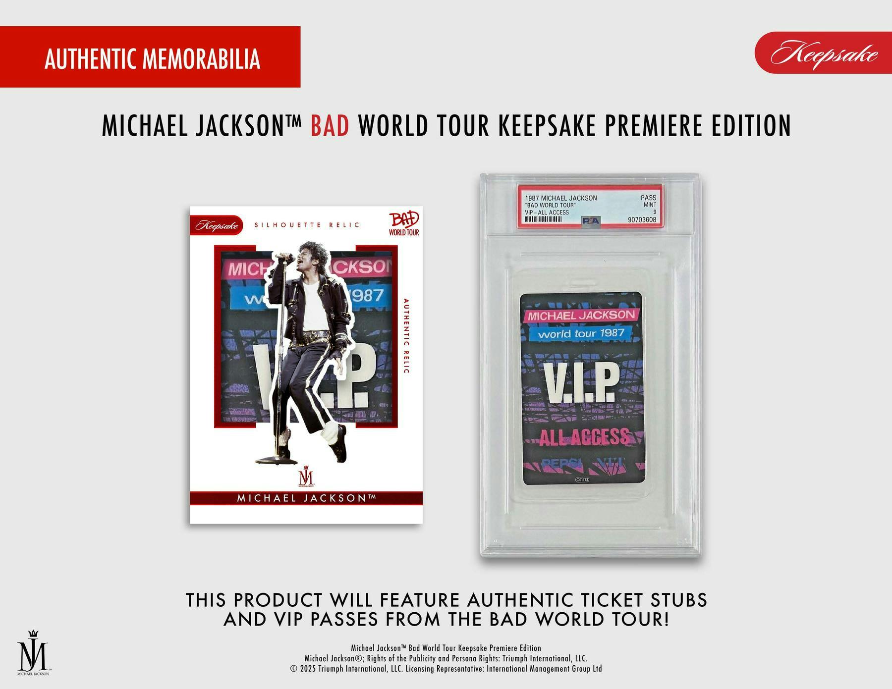 Michael Jackson Bad World Tour Keepsake Premiere Collection Breaker Box 199284466609 at King Card Canada