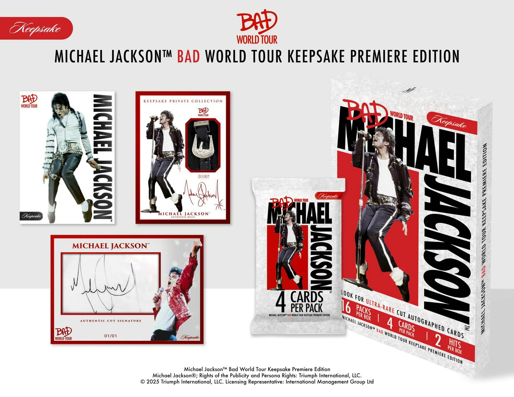 Michael Jackson Bad World Tour Keepsake Premiere Collection Hobby