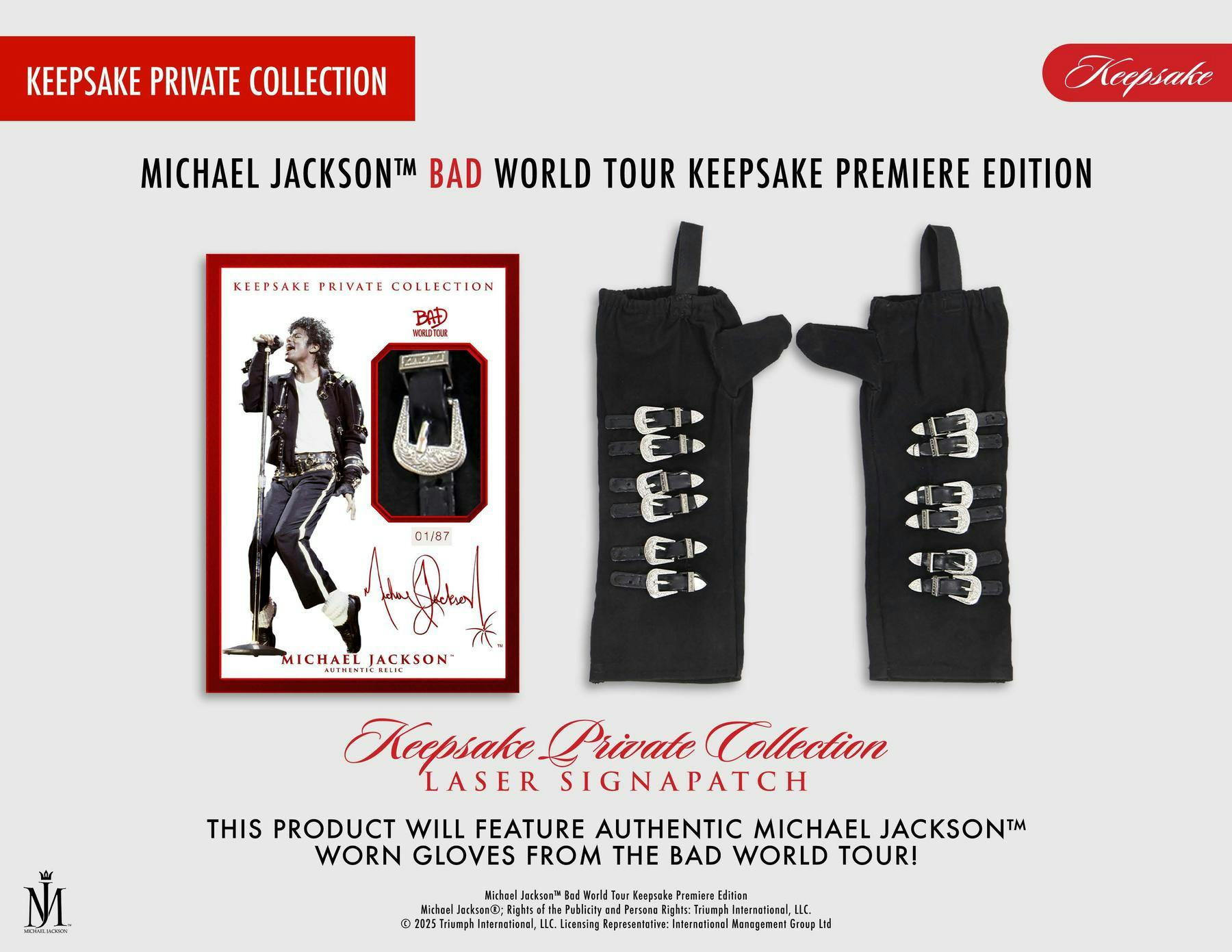 Michael Jackson Bad World Tour Keepsake Premiere Collection Hobby