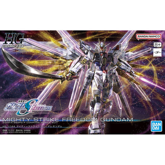 Mighty Strike Freedom Gundam - Cosmic Era 250 Gunpla Model (HG 1/144 Scale) 4573102663849 at King Card Canada