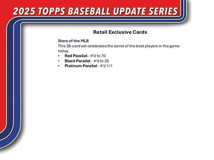2025 Topps Update Series Baseball Jumbo Value Fat Pack