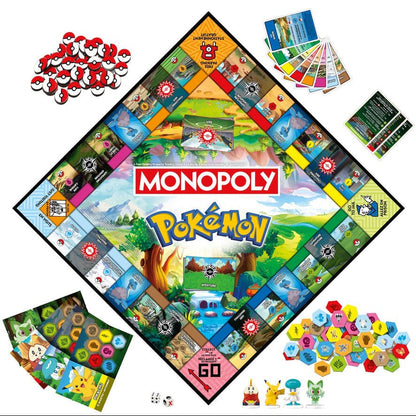 Monopoly Pokemon Edition Board Game (Bilingual) 195166288529 at King Card Canada