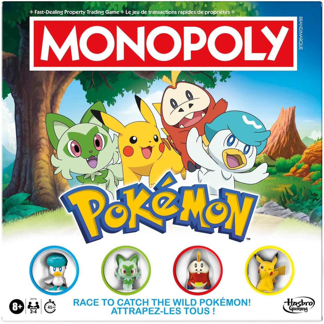 Monopoly Pokemon Edition Board Game (Bilingual) 195166288529 at King Card Canada