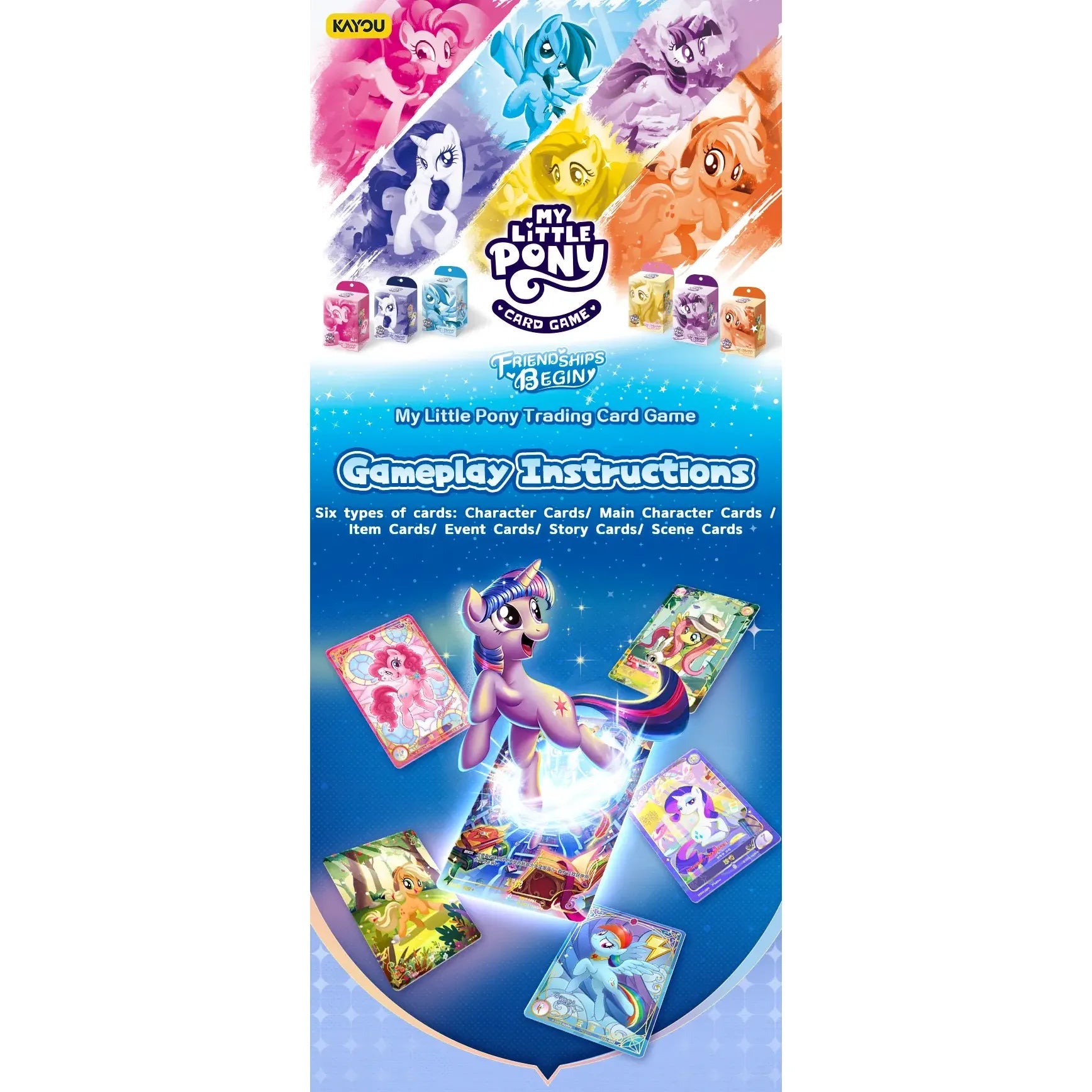 My Little Pony Trading Card Game Friendships Begin Starter Deck 6937187411777 at King Card Canada