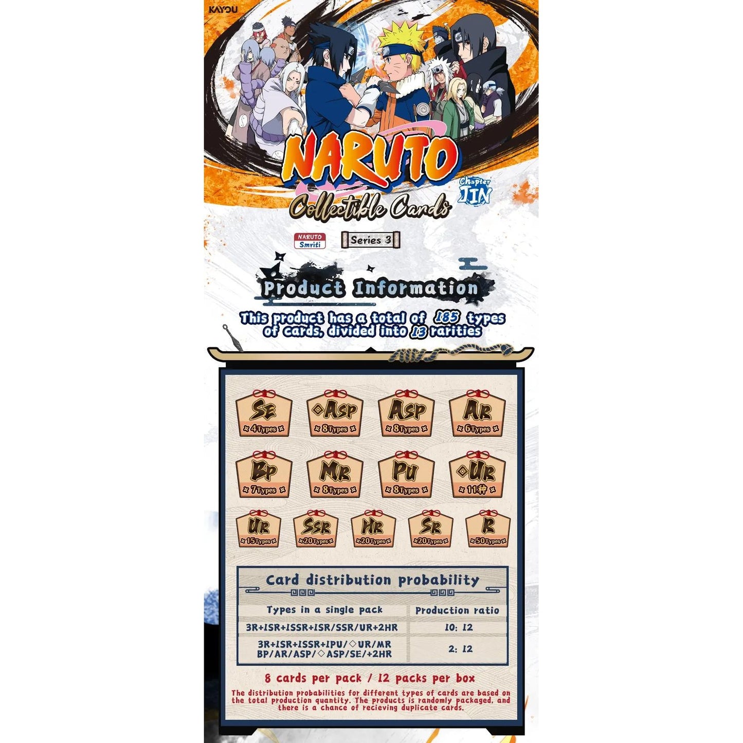 Naruto Smriti Collectible Trading Cards Booster Box - Chapter Jin (Series 3) 6937187414839 at King Card Canada