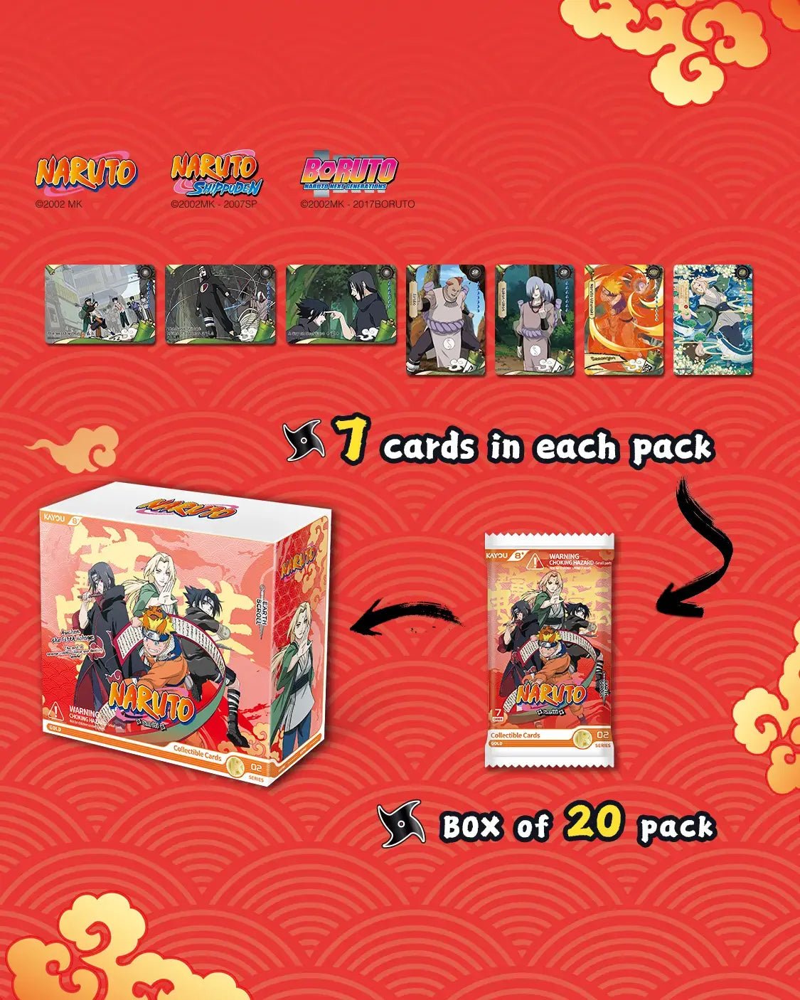 Naruto Smriti Collectible Trading Cards Booster Box - Earth Scroll (Series 2) 6937187415829 at King Card Canada