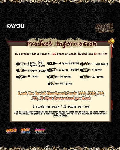 Naruto Smriti Collectible Trading Cards Premium Collector Box - Ninja Age 6937187419247 at King Card Canada