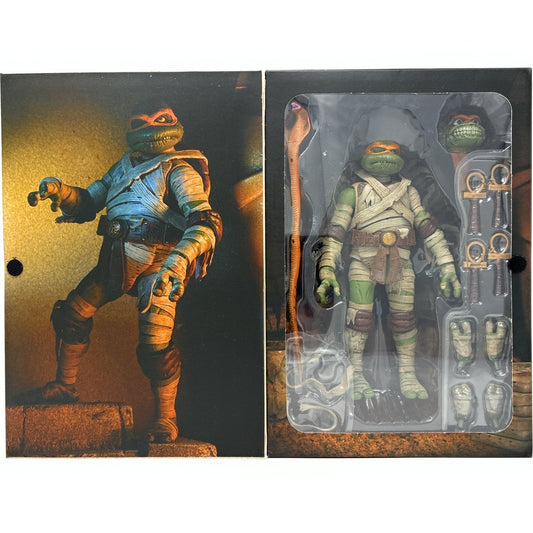 NECA TMNT x Universal Monsters (Michelangelo as The Mummy) [BOX DAMAGE] 634482541876 at King Card Canada
