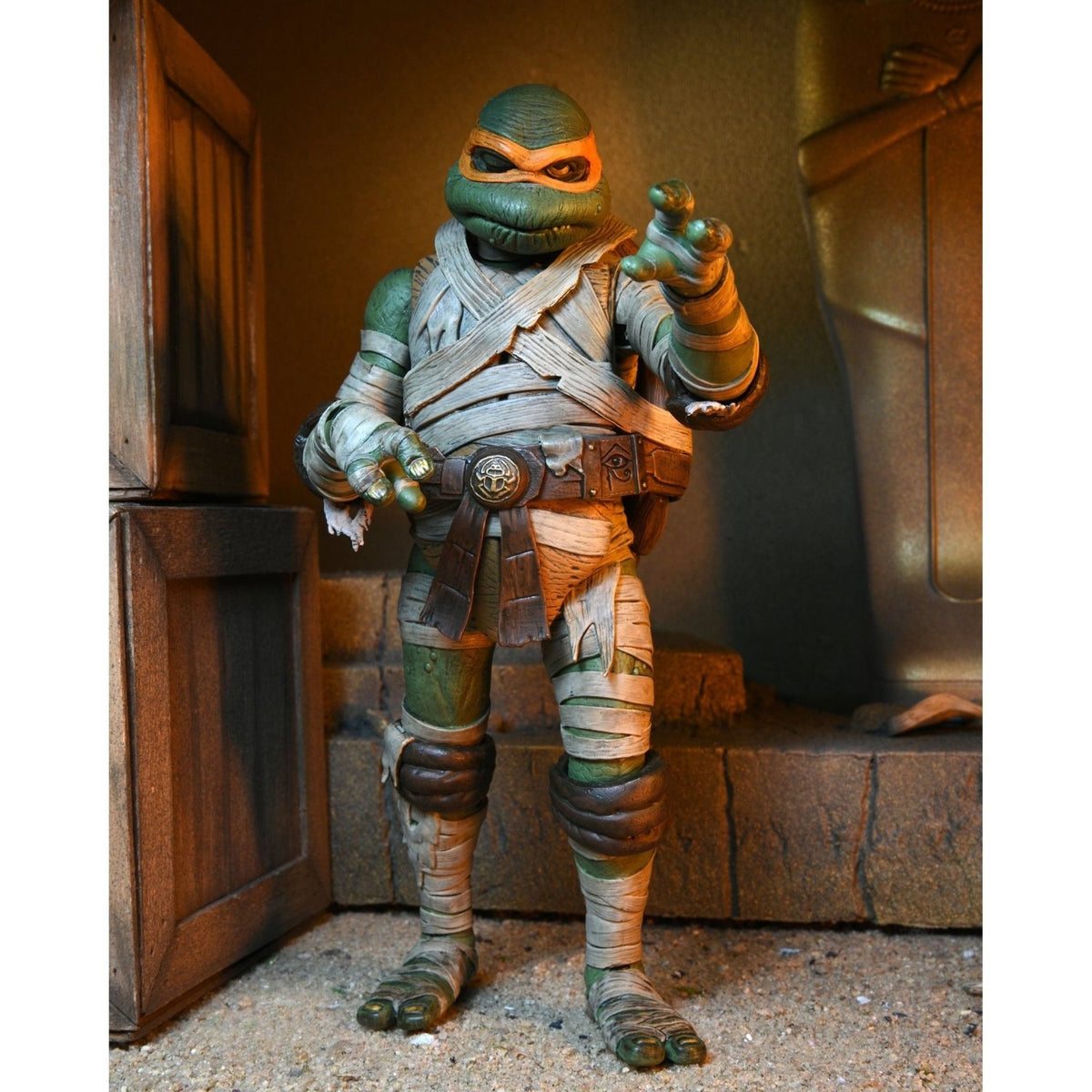 NECA TMNT x Universal Monsters (Michelangelo as The Mummy) [BOX DAMAGE] 634482541876 at King Card Canada