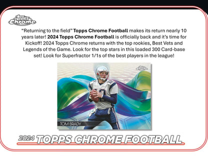 2024 Topps Chrome Football Hobby Box