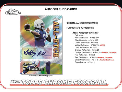 2024 Topps Chrome Football Hobby Box