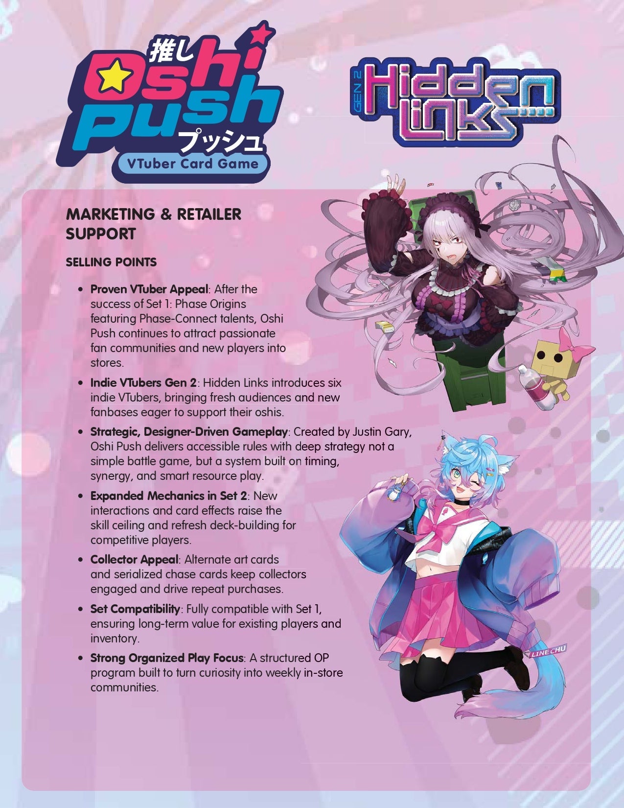 Oshi Push VTuber Trading Card Game Booster Box - Hidden Links (Gen 2) 0703558842060 at King Card Canada