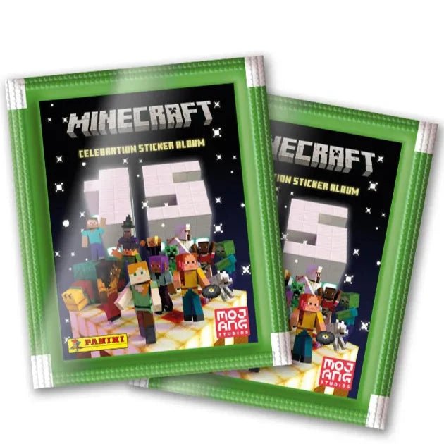 Panini Minecraft 15th Anniversary Celebration Sticker Collection Box (50 Packs) 746134173752 at King Card Canada