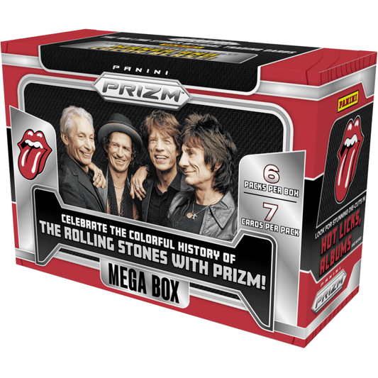 Panini Prizm Rolling Stones Trading Card Mega Box 746134171369 at King Card Canada