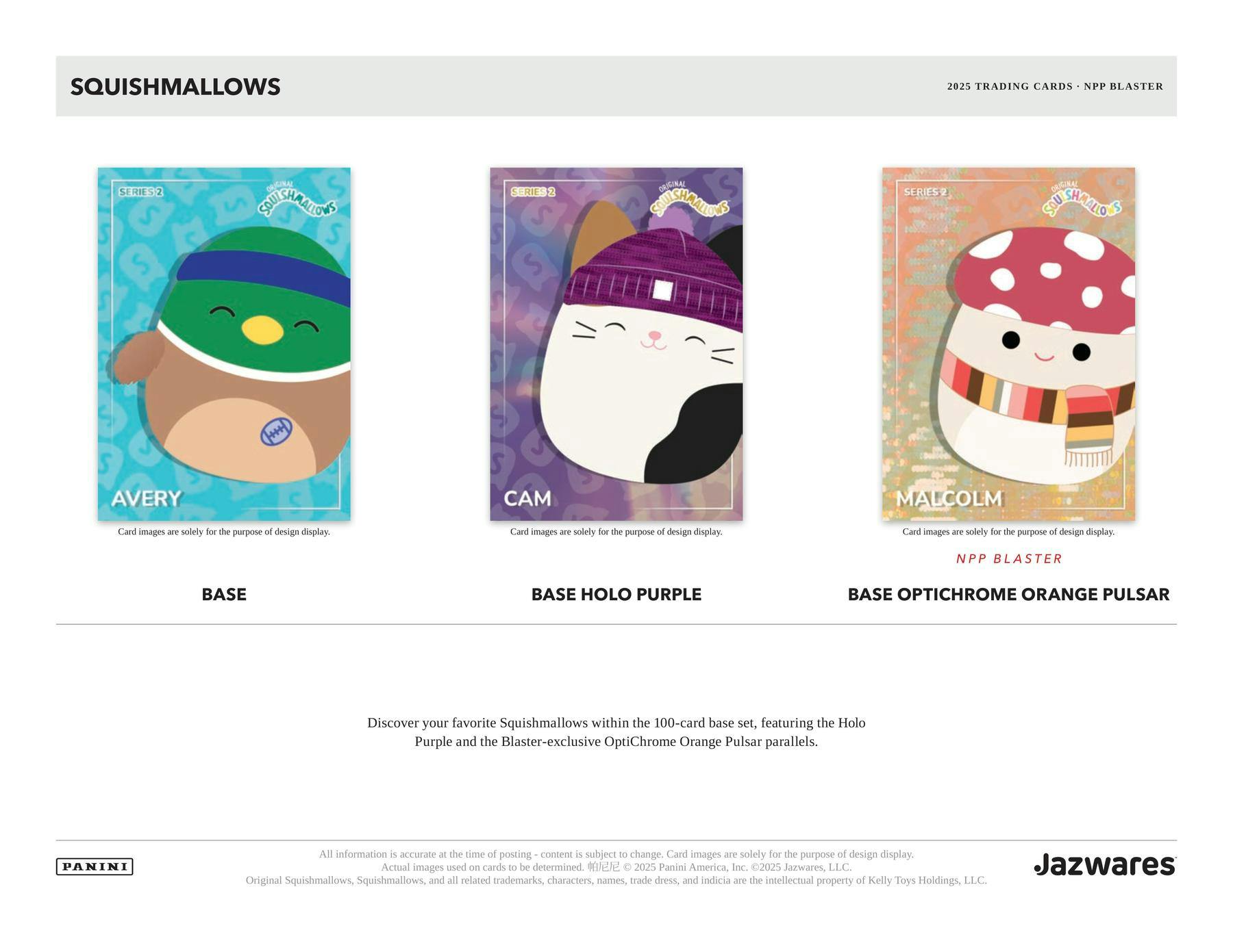 Panini Squishmallows Series 2 Trading Cards Blaster Box 746134183812 at King Card Canada