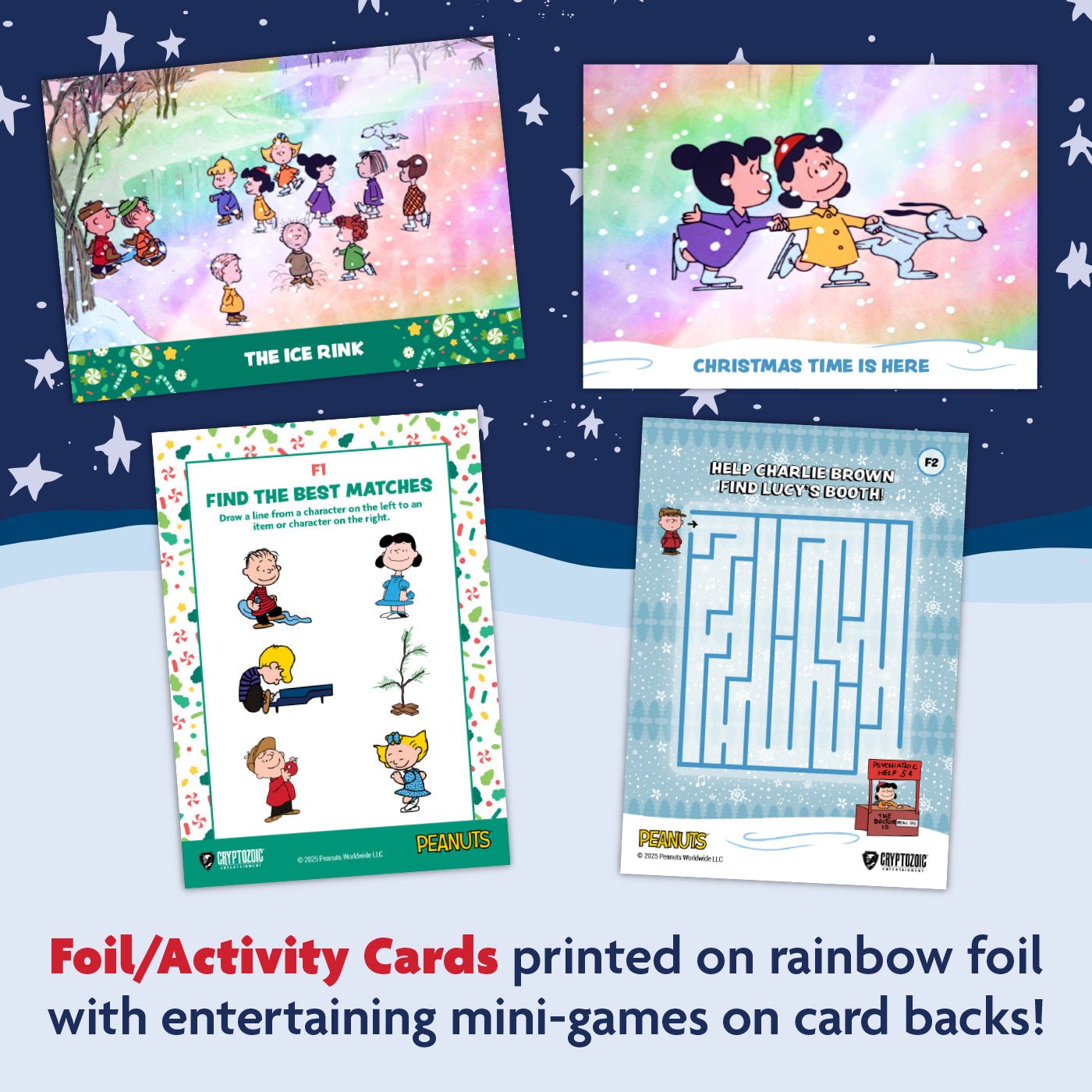 Peanuts Playpaks: A Charlie Brown Christmas Gravity Feed Box 810120783031 at King Card Canada