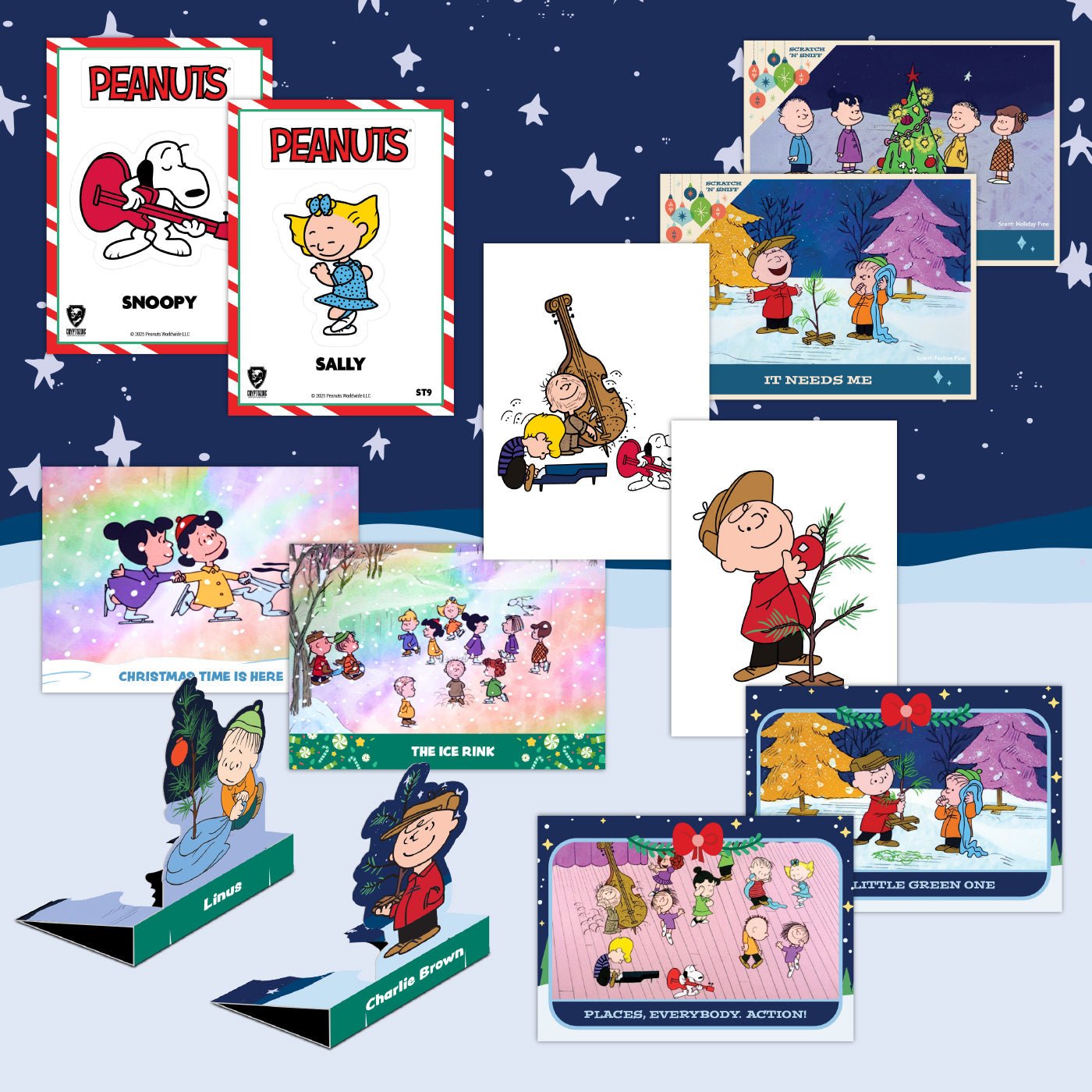 Peanuts Playpaks: A Charlie Brown Christmas Gravity Feed Box 810120783031 at King Card Canada