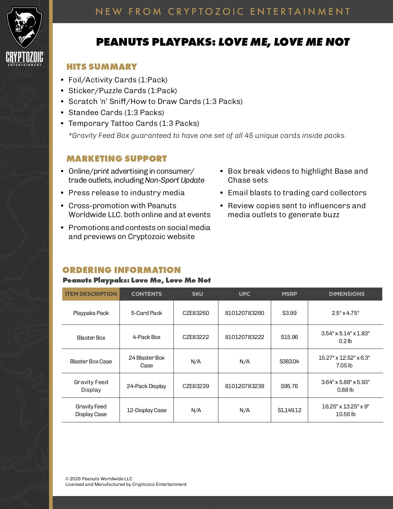 Peanuts Playpaks: Love Me, Love Me Not Blaster Box (Series 3) 810120783222 at King Card Canada