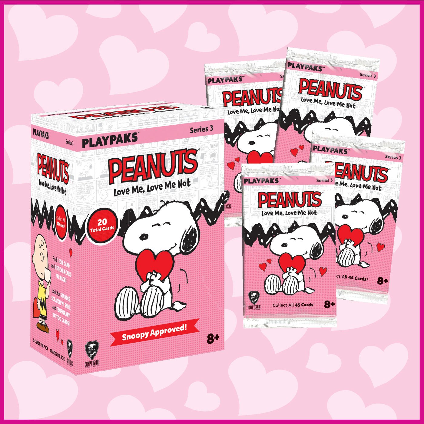 Peanuts Playpaks: Love Me, Love Me Not Blaster Box (Series 3) 810120783222 at King Card Canada
