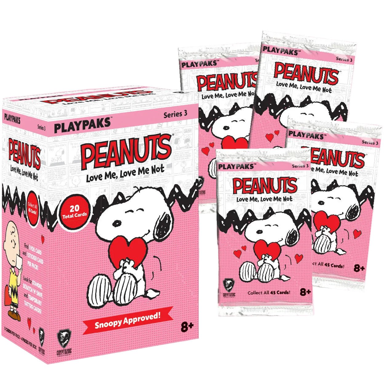 Peanuts Playpaks: Love Me, Love Me Not Blaster Box (Series 3) 810120783222 at King Card Canada