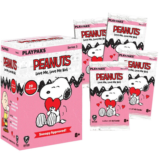 Peanuts Playpaks: Love Me, Love Me Not Blaster Box (Series 3) 810120783222 at King Card Canada