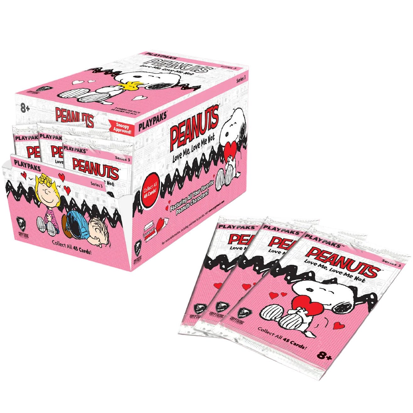 Peanuts Playpaks: Love Me, Love Me Not Gravity Feed Box (Series 3) 810120783239 at King Card Canada