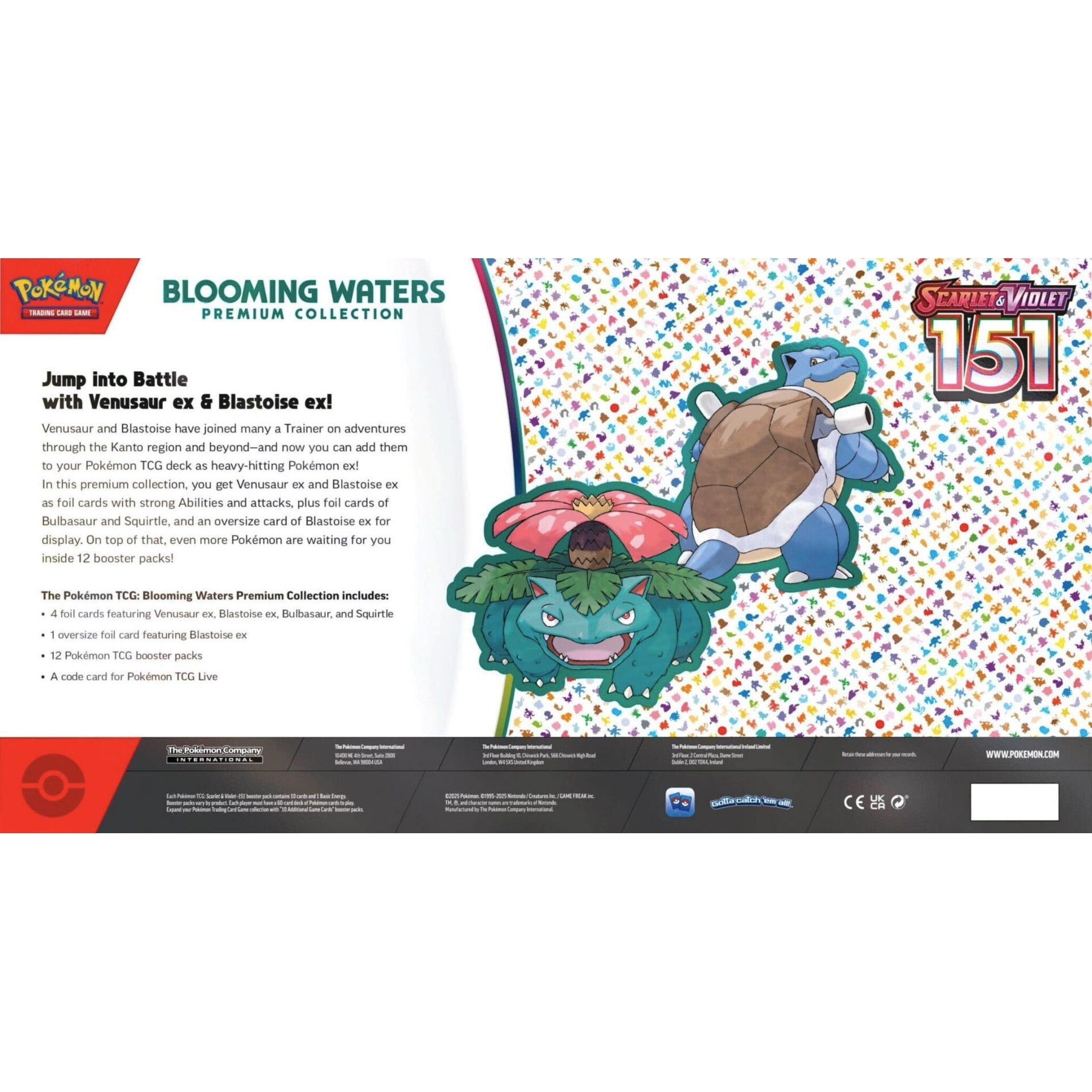 Pokemon 151 Blooming Waters Premium Collection 0196214123519 at King Card Canada