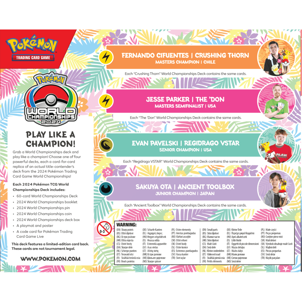 Pokemon 2024 World Championships Deck 0196214106666 at King Card Canada