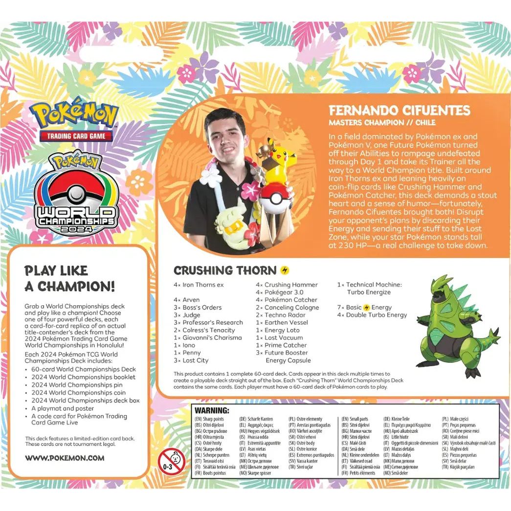 Pokemon 2024 World Championships Deck 0196214106666 at King Card Canada
